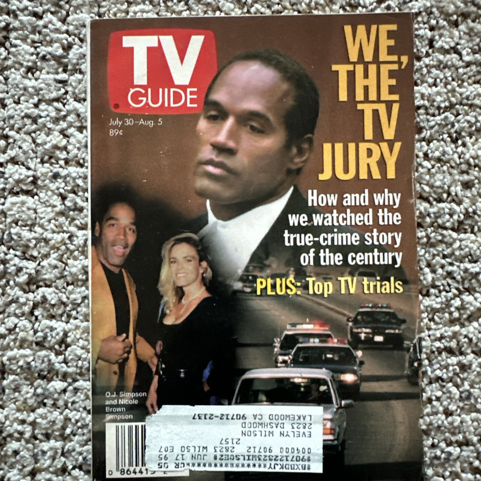 OJ Simpson Trial TV Guide July/Aug 1994 LA Edition
