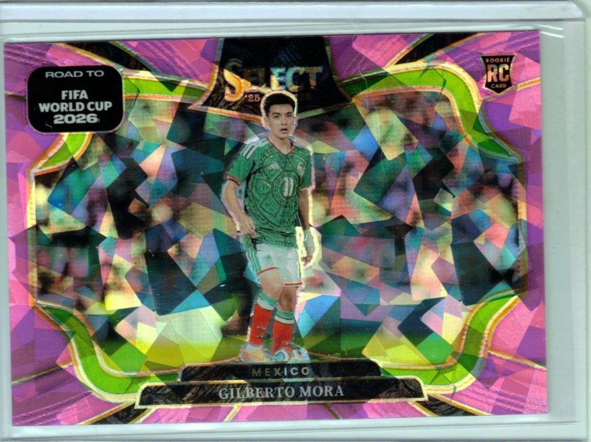2025-26 PANINI SELECT WORLD CUP GILBERTO MORA RC PINK ICE PRIZM FIELD LEVEL