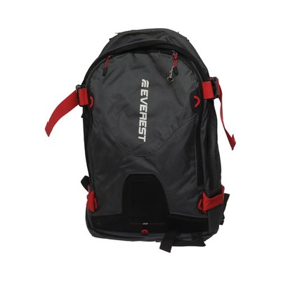Everest, Rucksack, Unisex (Erwachsene), Grau/Schwarz/Rot, Einfarbig, 30, 12 #idX