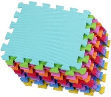 Tappeto gioco CIGIOKI puzzle componibile colorato 40 pezzi 30X30 cm schiuma eva