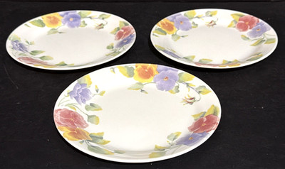 Vintage Corning Corelle ''Summer Blush'' 7.25'' Salad Dessert Plates 2005 Set of 3