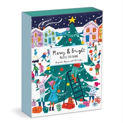 Louise Cunningham Merry and Bright 12 Days of Christmas Advent P, (Jigsaw)