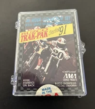AMA Motorcycle Flat Track BUZCO TRAK-PAK Series 91 Collector Cards Set