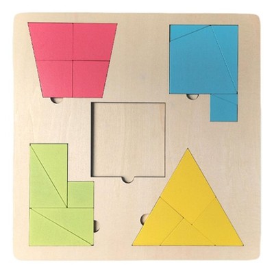 Tangram Puzzle Holz Musterblock 3 bis 6 Jahre alt Geschenk Pädagogik Lernen