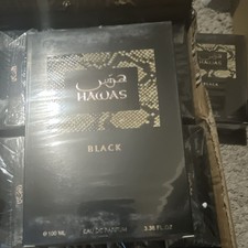 Rasasi Hawas Black Eau de Parfum Spray 100ml 3.38 fl oz Regular Size