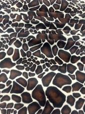 Giraffe Print Velboa Faux Fur Fabric by Yard Upholstery, Pillows, Costumes
