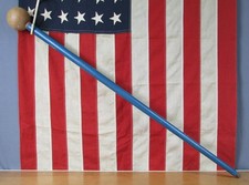 Vintage 1940s Marching Band Leaders Signal Baton Wood Drum Major Mace 39" 4of7