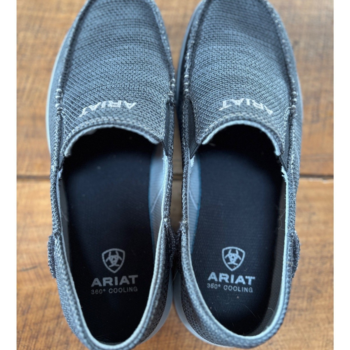 Ariat Hilo 360 Shoes Mens Size 8.5 EE Gray Knit Slip On Casual Comfort Loafers Ariat Men main image 3
