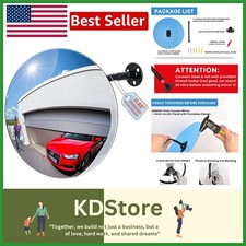 11.65 Inch Frameless Acrylic Convex Security Mirror, Adjustable Wide Angle