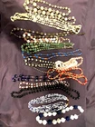 Vintage / Antique Beaded Costume Jewelry 14 Pc Lot Mixed Wearable Sell Repurpose