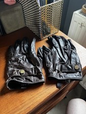 Mens Polo Ralph Lauren Brown Leather Warm Lined Gloves Size M