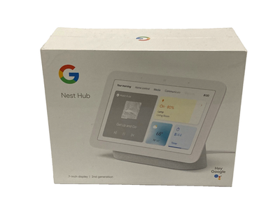 Google Nest Hub 2nd Gen Smart Home Speaker 7 inch Display, White
