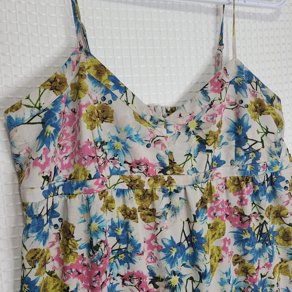 Joe Fresh женщин маленький цветочный бак платье ярусный плиссированные трапеции легкий - Изображение 2 из 4