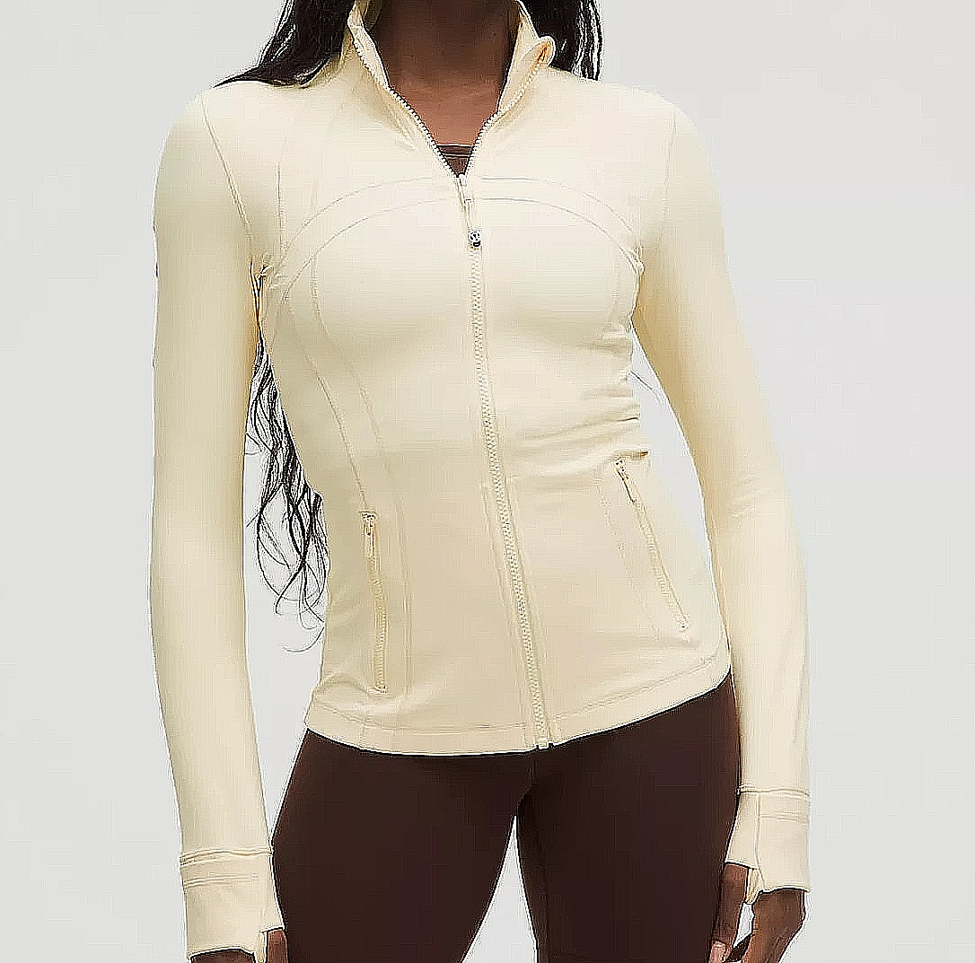 SHIPS TODAY*LULULEMON DEFINE Jacket Nulu Butter Cream Size 12 NWT