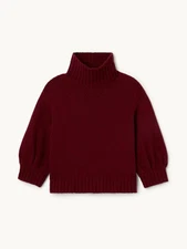 Goop Oneb and Done Turtleneck in Oxblood NWT sz M 90% wool/10% cashmere