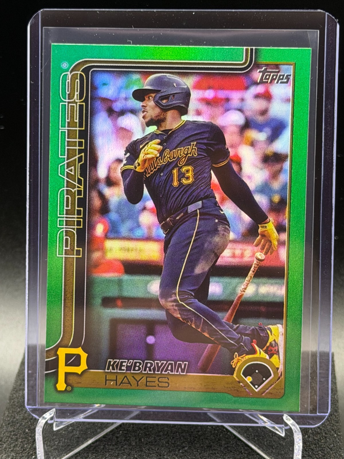 Ke'Bryan Hayes 2025 Topps Green Rainbow Foilboard #81/99 - Pittsburgh Pirates
