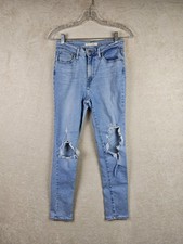 Levi's Women's 721 High Rise Skinny Distressed Denim Jeans Size 27