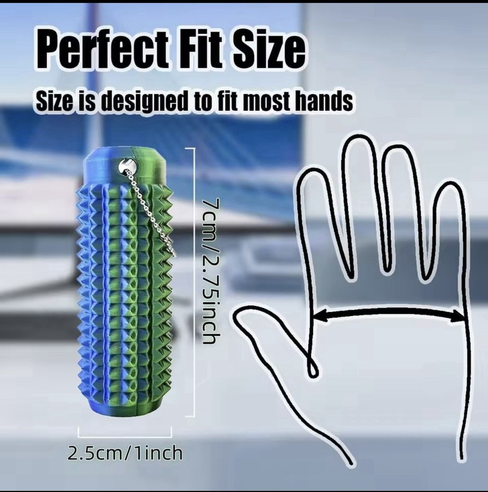 Little Ouchies Pain Fidget (4 Stücke), Sensorik Spielzeug Für Erwachsene, Spiky Grippie Stim Keychain, ADHS Spielzeug für Stressabbau und Fokus, Fidl Bitz Fidget Toys Geschenke für Männer (Laser