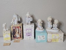Precious Moments 5 Piece Figurine Lot Enesco 1980  1990's Vintage W/Boxes 5