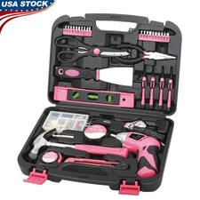 135 Piece Tool Set W/ Cordless Screwdriver Home Repairs & DIY Projects New