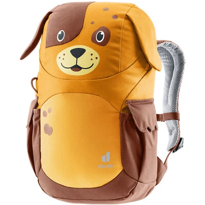 Deuter Kikki Kinder-Rucksack Kinderrucksack Tagesrucksack Tier Hund Braun/Gelb - Bild 1 von 4