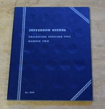 Whitman Jefferson Nickel "Starting 1962" Coin Album Number Two - No. 9039