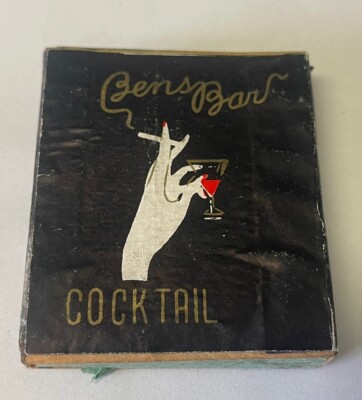 1940s Postwar Occupied Japan Naval Base BENS COCKTAIL BAR Matchbox, Yokohama