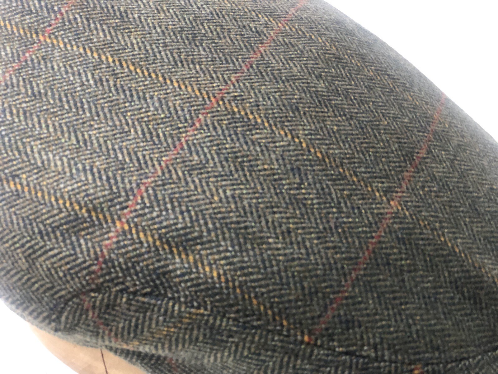 Herbert Johnson 100 wool tweed Flat cap size 7 1/4 Green/brown Aldo