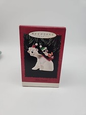 Hallmark Christmas Ornament Polar Coaster 1995 Bear Penguin In Box