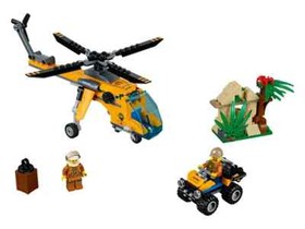Lego Jungle Cargo Helicopter 60158 Town Minifigure Building Set