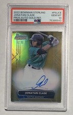 2022 Bowman Sterling Jonatan Clase Gold Refractor Auto /50 RC SSP PSA 10 Gem