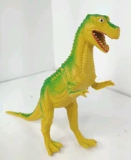 Vintage Imperial Toy T-Rex Dinosaur 1985 Yellow Green Predator Standing Trex