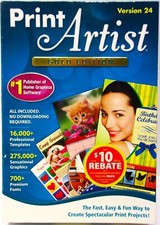 Print Artist Gold Edition 2011 PC Computer Home Graphics Software Version 24