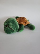 Russ Berrie Shecky Turtle Li'l Peepers Stuffed Animal Retired Plush Bean Bag 10"