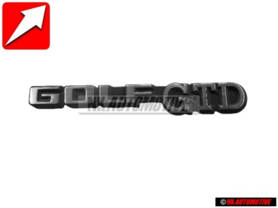 Original VW GOLF GTD Rear Boot Badge Emblem Brushed Silver - 191853687D GX2