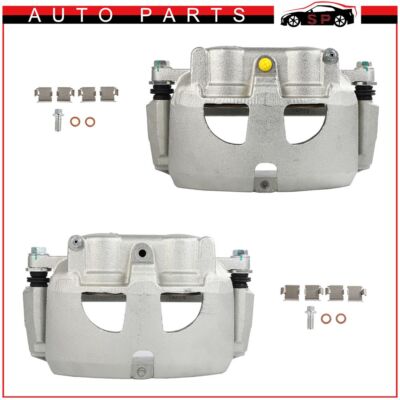 2x Front L/R Brake Calipers w/Bracket For 2009 -2010 DODGE RAM 2500 3500 4000