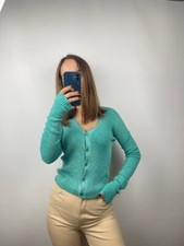 Roberto Collina cardigan sweater turquoise y2k style Small made in Italy