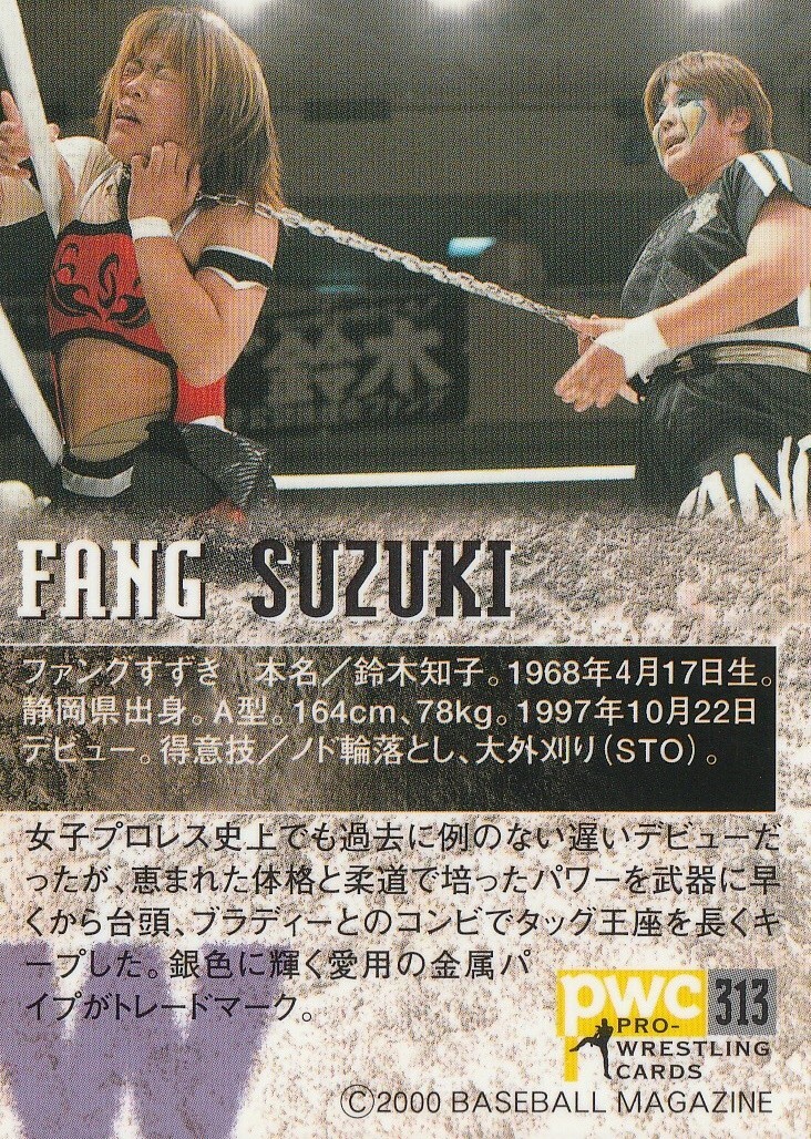 ●DEMON BOYZ オリジナル盤 OG レアミドル Fang Suzuki 2000 BBM Pro Wrestling #313 | eBay