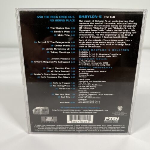 Babylon 5: And The Rock Cried Out CD Christopher Franke - VGC, Case Crack - Picture 6 of 13