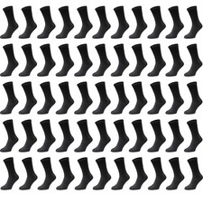 Cotton Crew Socks, Mens Womens Bulk Pack Casual Sports Sock Wholesale Lot
