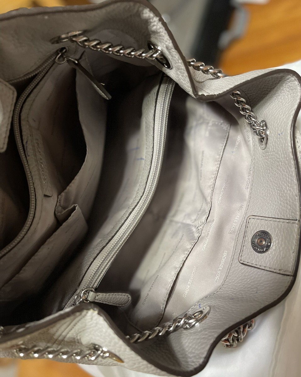 michael kors purse with silver chain