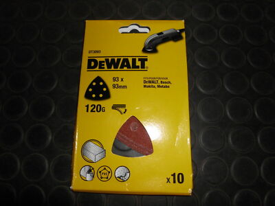 DeWALT Dreieck-Schleifpapier DT3094 K180 10 St. Klettfix, f. z.B. D26430 u. and 