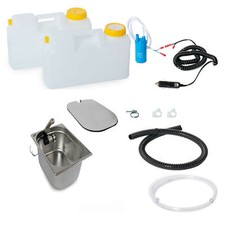 12V Camping Spüle Bausatz Waschbecken Spülbecken Abdeckung Mercedes Sprinter VW