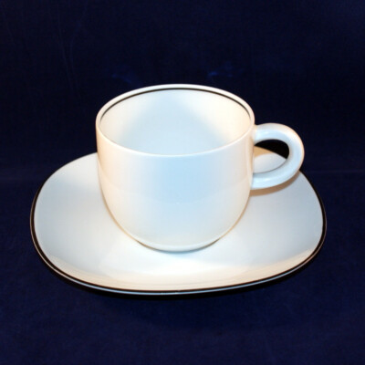 Thomas Tournee Noir Kaffeetasse mit Untertasse neuwertig