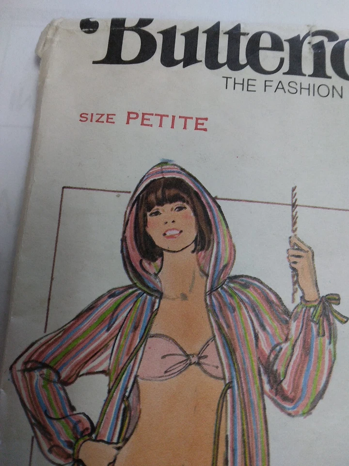 Duster Swimsuit Beach Coverup Cover Up S Butterick Sewing 4874 Pattern UC VTG - Image 3 of 4