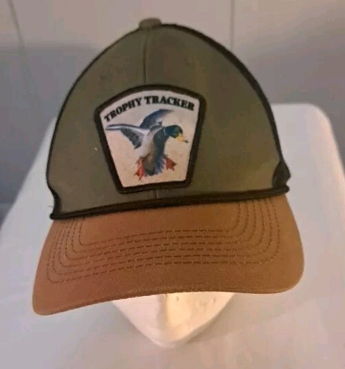 Trophy Tracker Duck Patch Olive Green Snapback Ha… - image 3