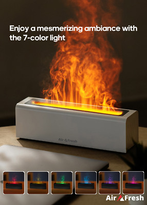 Flame Aroma Humidifier Essential Oil Diffuser Grain Ultrasonic Aromatherapy