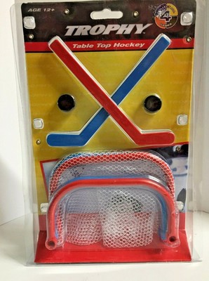 New Table Top Ice Hockey Game 2 Nets 2 Sticks 2 Pucks Ebay