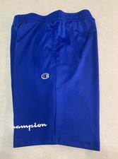 CHAMPION Unisex Kid s Blue Mesh Shorts Size M