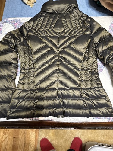 BERNARDO Olive Metallic DOWN Puffer Jacket SZ S - Picture 9 of 9
